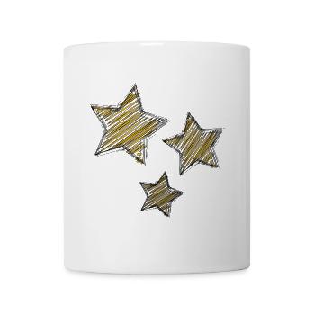 STAR. STAR. STERNE. PARTY. JAHRESTAG. WEIHNACHTEN - Tasse - Weiß - Vorne