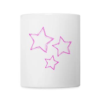 - STERN. STAR. STERNE. PARTY. GEBURTSTAG. WEIHNACHTEN - Tasse - Weiß - Vorne