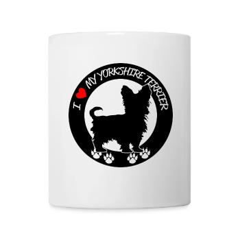 Yorkshire Dog Funny Graphic - Mug - white - Front