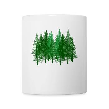 Green, Forest, Forests, Forester, Hunter, Fir, Fir, Forests - Mug - white - Front