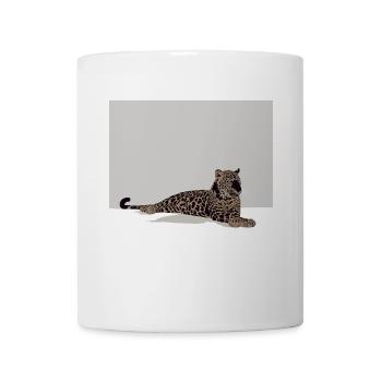 Léopard - Mug blanc - blanc - Devant