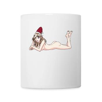 Sexy Christmas Nude Elf Troll Nicholas Fantasy - Mug - white - Front