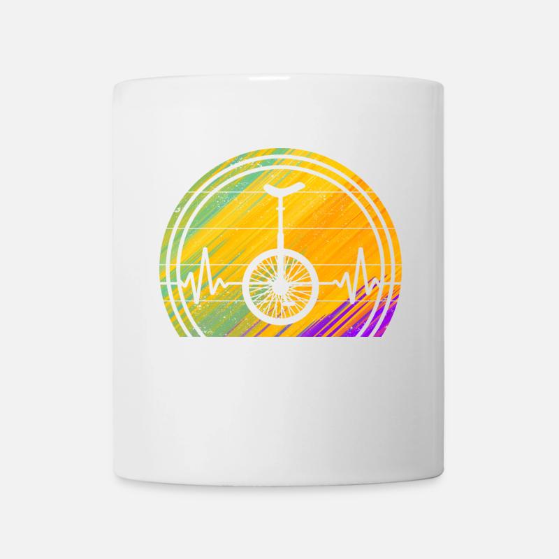 Monocycle monocycle monocycle - Mug blanc - blanc