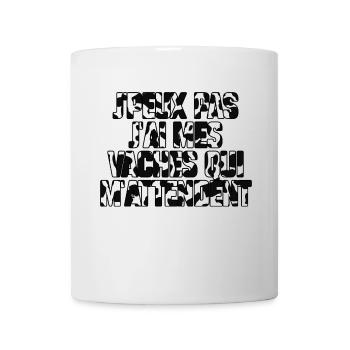 J’peux pas j’ai mes vaches qui m’attendent - Mug blanc - blanc - Devant