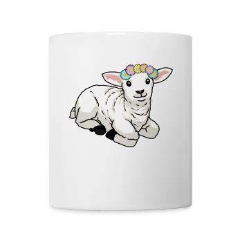 Frohe Ostern Lamm Schaf Ostern Grüße Kinder - Tasse - Weiß - Vorne