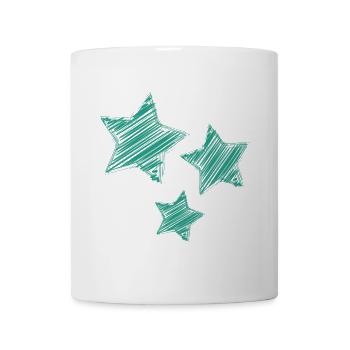 STERN. STERNE. STERN. STERNE. FEST. JAHRESTAG - Tasse - Weiß - Vorne