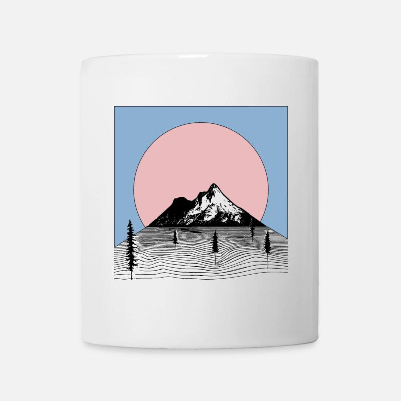 Mountain Aesthetic Aesthetics Graphic - Mug - white
