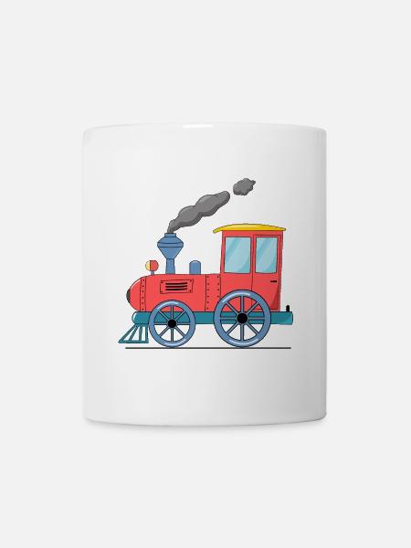 Train pour enfants rose - Mug blanc - blanc