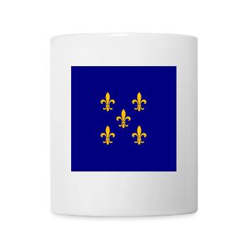 Drapeau du Royaume de France - Mug blanc - blanc - Devant