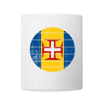 Drapeau rétro de Madère - Mug blanc - blanc - Devant
