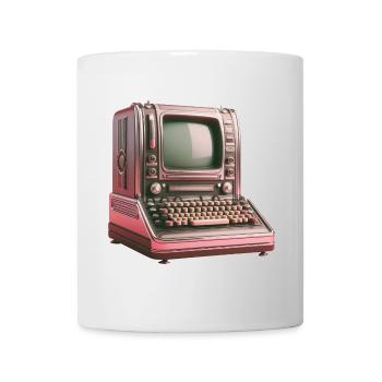 Old 1950s computer futurism retro vintage - Mug - white - Front