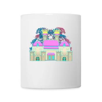 Château Château Couronne Forteresse Chevalier Roi - Mug blanc - blanc - Devant
