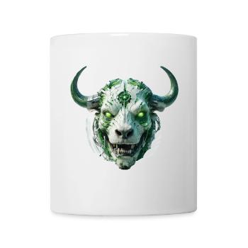 cyber bull scull - Tasse - Weiß - Vorne
