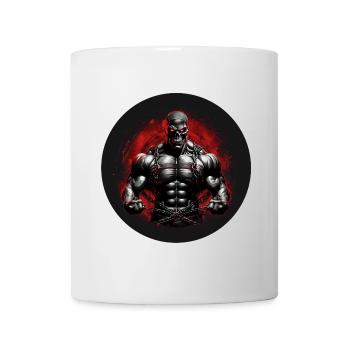Bodybuilding Extreme Motivation Skull Six Pack - Mug blanc - blanc - Devant