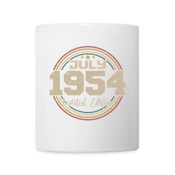 1954 Geburtstag Juli 1954 Geschenk Juli 1954 - Tasse - Weiß - Vorne