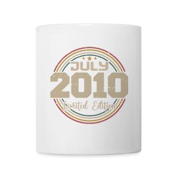 2010 Anniversaire Juillet 2010 Cadeau Juillet 2010 - Mug blanc - blanc - Devant