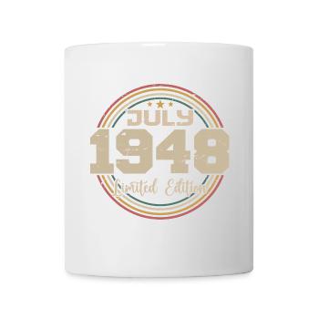 1948 Geburtstag Juli 1948 Geschenk Juli 1948 - Tasse - Weiß - Vorne