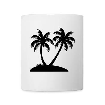 Palme - Tasse - Weiß - Vorne