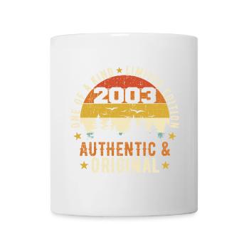 Original 2003 Geburtstagsgeschenk 2003 Authentisch - Tasse - Weiß - Vorne