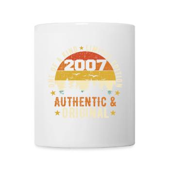 Original 2007 authentisches 2007 Geburtstagsgeschenk - Tasse - Weiß - Vorne