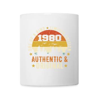 Original 1980er Jahre Geburtstagsgeschenk 1980er Jahre Authentisch - Tasse - Weiß - Vorne
