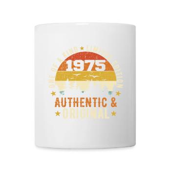 Original 1975 Geburtstagsgeschenk 1975 authentisch - Tasse - Weiß - Vorne