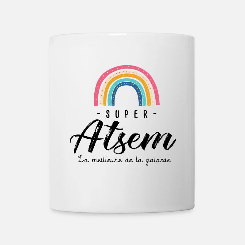 Atsem cadeau atsem super Atsem meilleure - Mug blanc - blanc