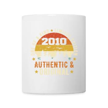 Original 2010 Cadeau D'anniversaire 2010 Authentic - Mug blanc - blanc - Devant