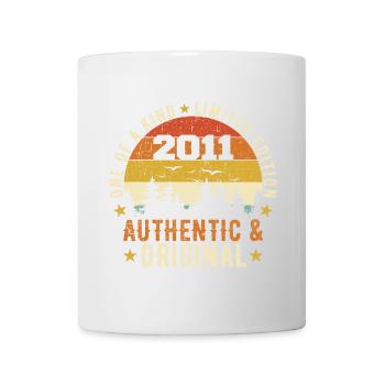 Original 2011 Geburtstagsgeschenk 2011 Authentisch - Tasse - Weiß - Vorne