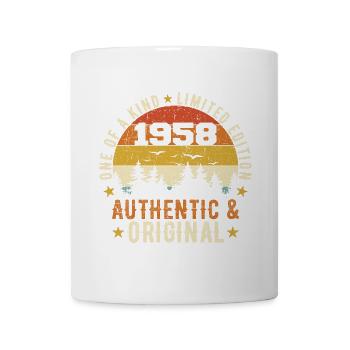 Original 1958 Birthday Gift 1958 Authentic - Mug - white - Front