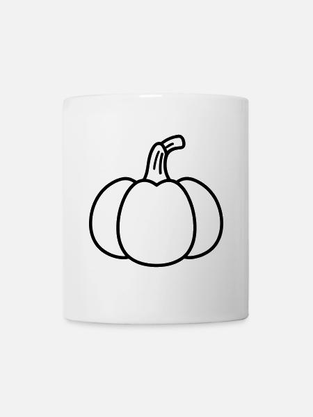 Kürbis - Tasse - Weiß