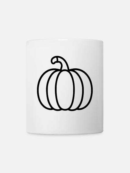 Kürbis - Tasse - Weiß