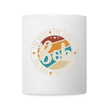 BOB Vorname Retro Bob Lustiger Weihnachtswitz Bob - Tasse - Weiß - Vorne