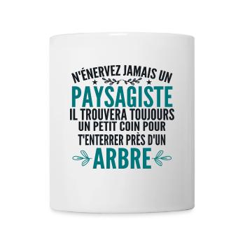 Landschaftsgärtner und Gärtner Geschenk Humor - Tasse - Weiß - Vorne