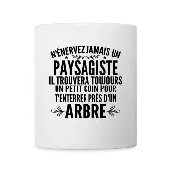 Landschaftsgärtner und Gärtner Geschenk Humor - Tasse - Weiß - Vorne