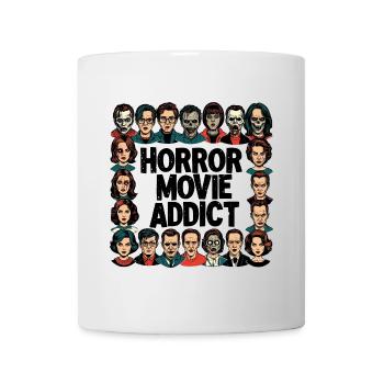 Horrorfilm Fan Illustration - Tasse - Weiß - Vorne