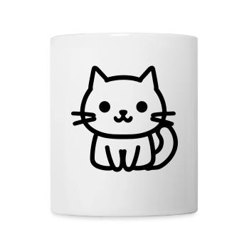 Katze - Tasse - Weiß - Vorne