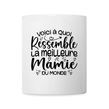 Cadeau Meilleure Mamie du Monde Cadeau Super Mamie - Mug blanc - blanc - Devant