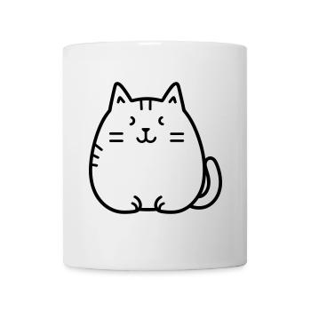 Katze - Tasse - Weiß - Vorne