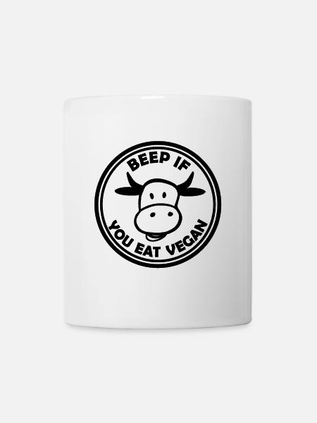 Die vegane Lebensweise - Tasse - Weiß