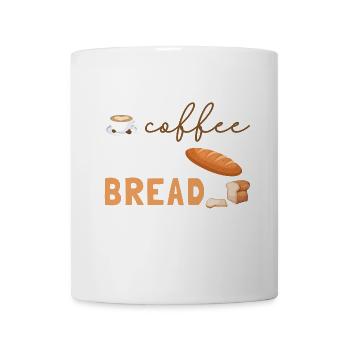Kaffee trinken, Brot backen, Gutes tun - Tasse - Weiß - Vorne