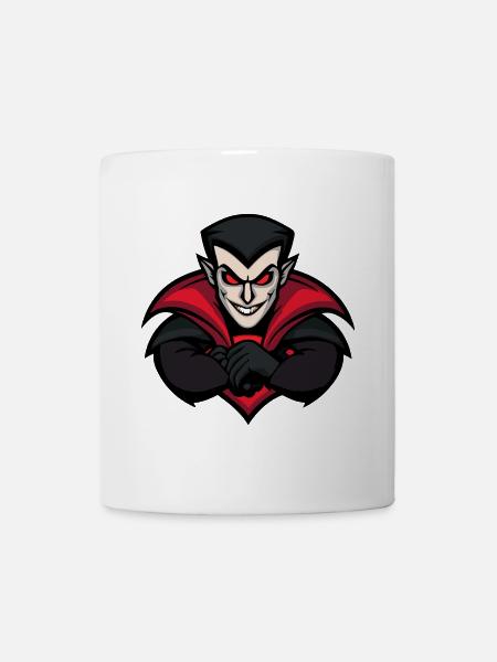 Vampir Halloween Comic - Tasse - Weiß