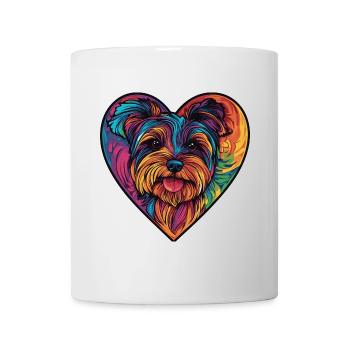 Yorkshire Terrier Dog Heart Dog Love - Mug - white - Front