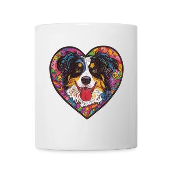 Australian Shepherd Dog Heart Dog Love - Mug - white - Front