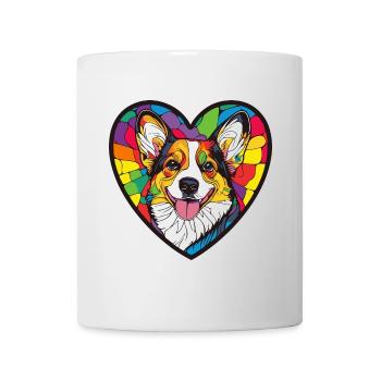 Corgi Dog Heart Dog Love - Mug - white - Front