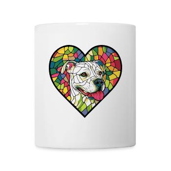 Dogo Argentino Dog Heart Dog Love - Mug - white - Front