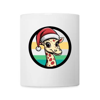 Giraffe Christmas Animal - Mug - white - Front