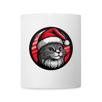 Cat Christmas Animal - Mug - white - Front