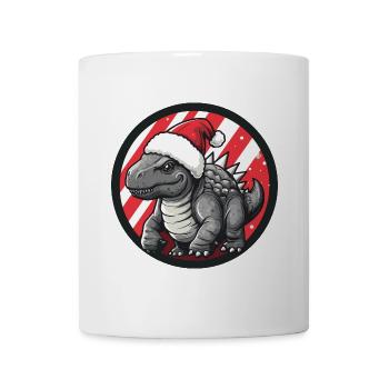 Dinosaurier stegosaurus Weihnachten Tier - Tasse - Weiß - Vorne