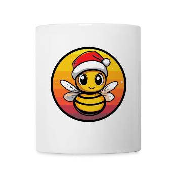 Biene Weihnachten Tier - Tasse - Weiß - Vorne
